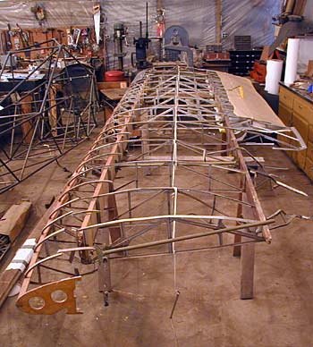 Photo of E2 right wing at start of repairs