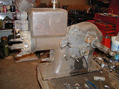 1922 International Harvestor 3HP Model M engine being restored